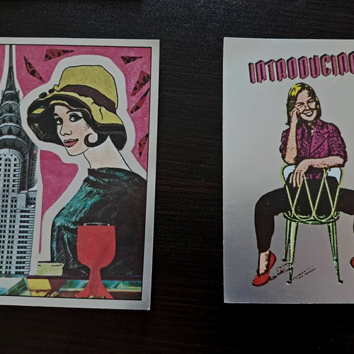 Panini figurine set like new, retro pop art 80's, 6 pieces