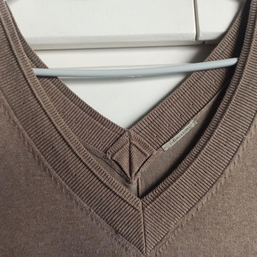 Intimissimi μπεζ πλεκτό φόρεμα με βολάν large, σαν καινούργιο