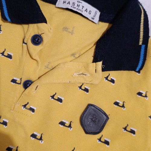 Hashtag polo shirts like new, pack of 2, size 116 cm, red and yellow