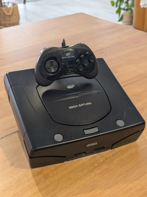 Minimalist Sega Saturn stand with controller made to order