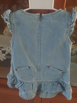 Mayoral denim dress size 2 (92 cm) new, blue