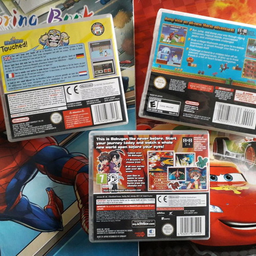 Nintendo DS games used, pack of 3 boxed