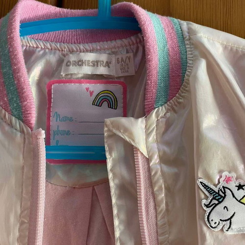 Orchestra jacket 6 years used, pink, thin