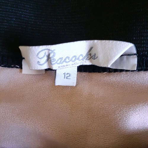 Peacocks skirt like new, size 12, black and beige