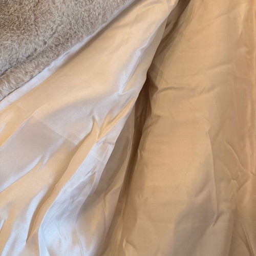 Synthetic fur beige M/L like new