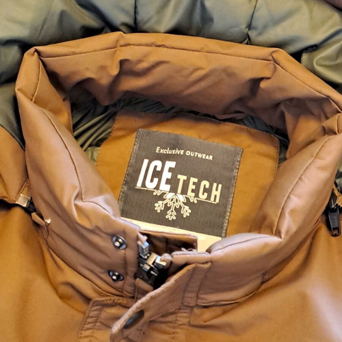 Ice Tech Long Parka Jacket like new, brown, men's L