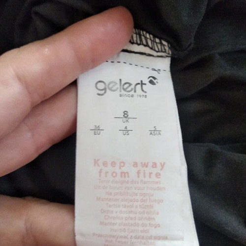 Gelert hiking pants black used, size XS