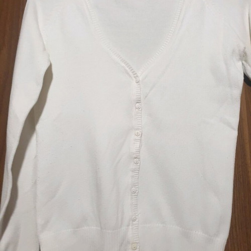 Zara white cardigan used, size XS