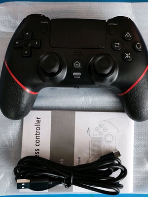 Wireless compatible PS4 controller new with accessories