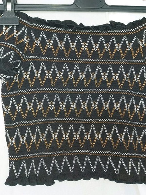 Attrattivo top smocked used, size M, black
