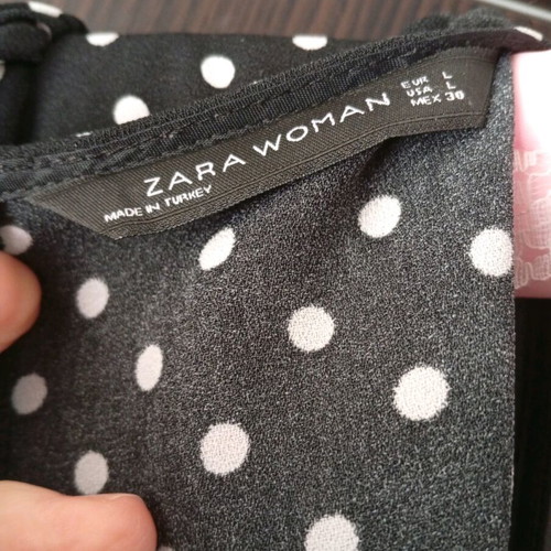 Zara women's jumpsuit like new, black and white