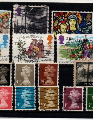 United Kingdom stamps new, pack of 50 pieces