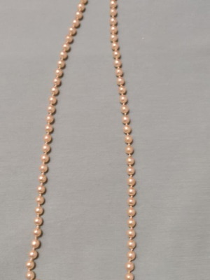 Vintage necklace with synthetic pearls and floral clasp used