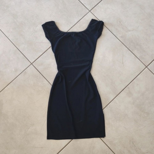 Topshop black mini dress like new, size M