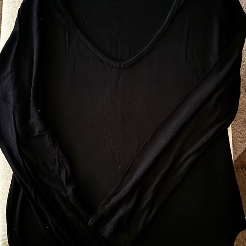 Makis Tselios long-sleeve shirt like new and black Anel bodysuit M