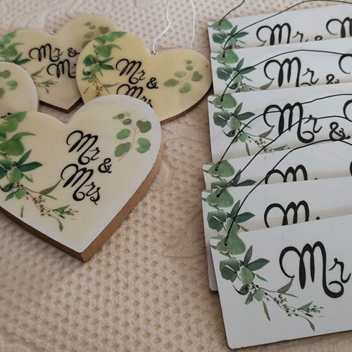 Wedding hanging Mr & Ms decor new