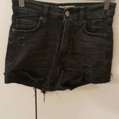 H&M shorts used, high waist, black, XS