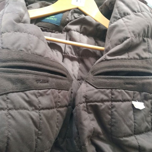 Lacoste jacket brown like new, men's suede XL/XXL