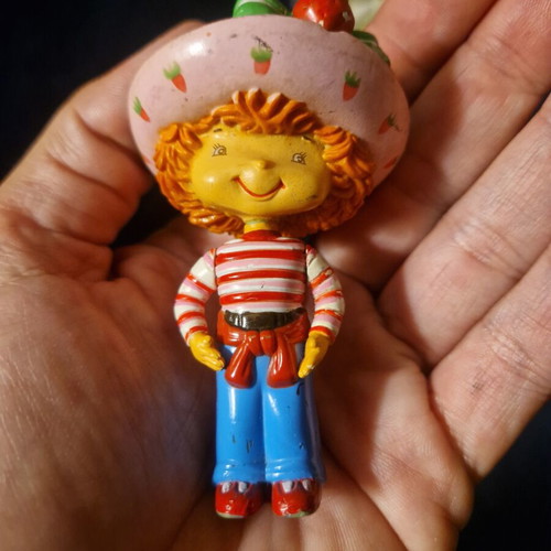 Huckleberry Pie vintage figure used from Strawberry Shortcake series