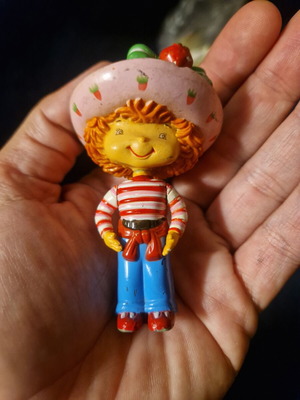 Huckleberry Pie vintage figure used from Strawberry Shortcake series