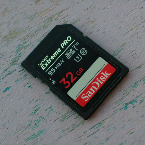 Sandisk Extreme Pro 32GB SDHC card like new, 95MB/s, V30, U3, C10