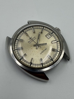 Mondia Automatic Orbitron vintage watch case used, Swiss made