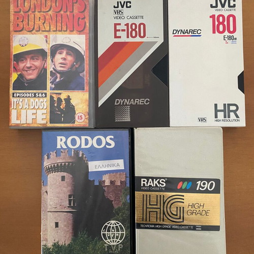Video cassettes like new in excellent condition
