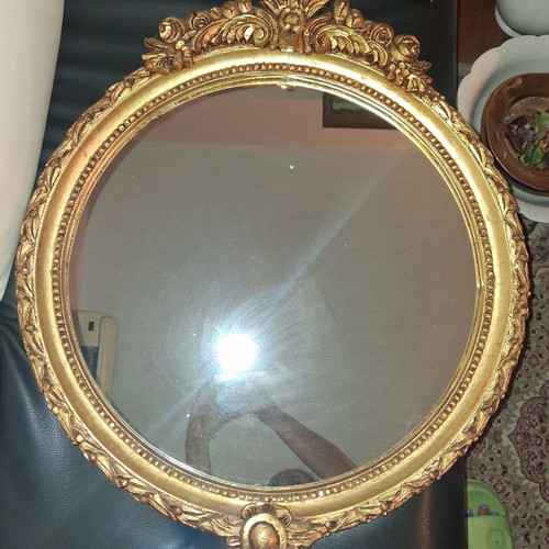 Antique gold mirror 72x63 cm