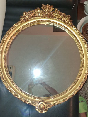 Antique gold mirror 72x63 cm