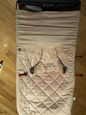 Babybjorn Relax baby carrier used with two fabrics