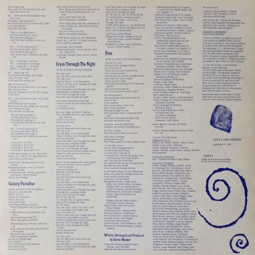 Stevie Wonder Characters vinyl LP album