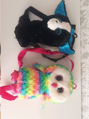 Ty toy fluffy bags like new, set of 2 pieces