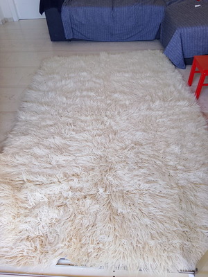Ръчно изработен килим Флокати 2,30 x 1,50 м, чиста вълна