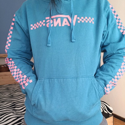 Vans sweatshirt like new, blue and pink, size S