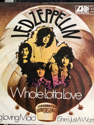 Led Zeppelin Whole Lotta Love 7" βινύλιο single, σαν καινούργιο, ροκ
