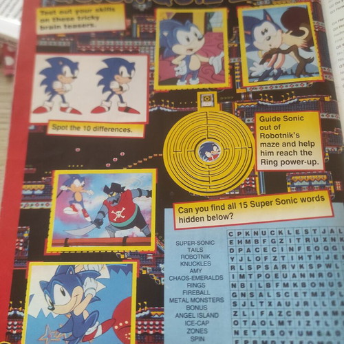 Panini Sonic 1994 album used with stickers and poster