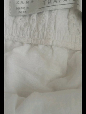 Zara white skirt like new with guipure lace and lining