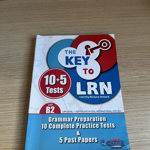 The Key to LRN English book like new