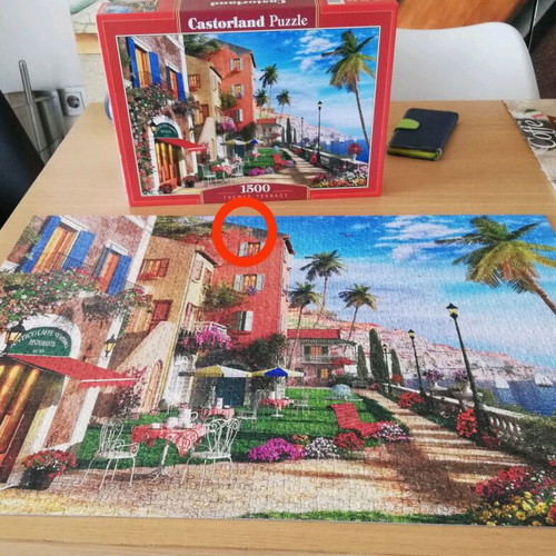 Castorland Puzzle Themed Terrace 1500 pieces like new