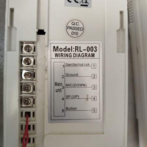 Button panel and 4 used intercoms