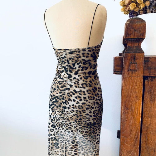 Vintage Veloudakis dress like new, asymmetric design