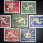 Γραμματόσημα Γιουγκοσλαβίας 1956 σειρά Ολυμπιακοί Αγώνες