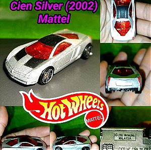 Cadillac Cien Silver Hot Wheels 2002 Mattel μεταλλικό αυτοκινητάκι toy car model Collectible όχημα