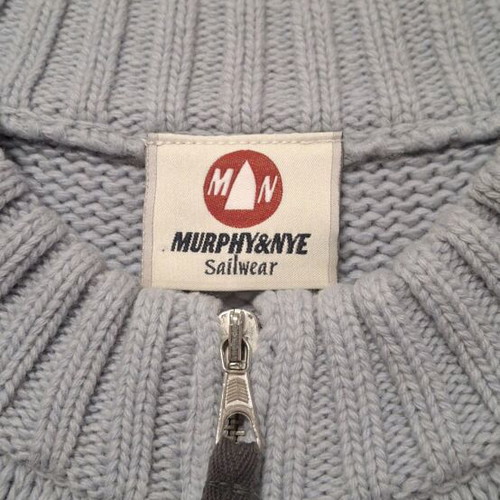 Murphy & Nye Sailwear wool cardigan XL like new, light blue