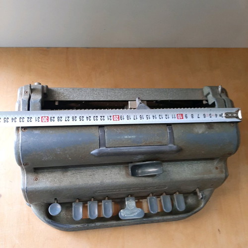 Perkins Brailler typewriter used for braille embossed characters