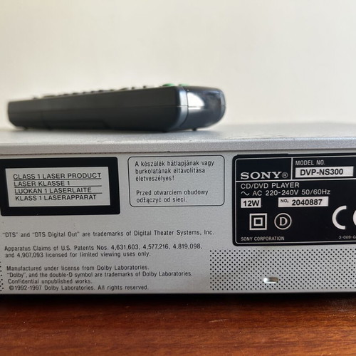 DVD Player Sony DVP-NS300 like new