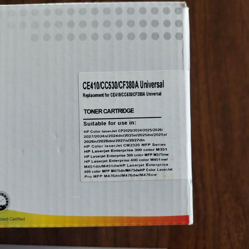 Set of 2 new compatible HP CE410A CC530A CF380A black toners