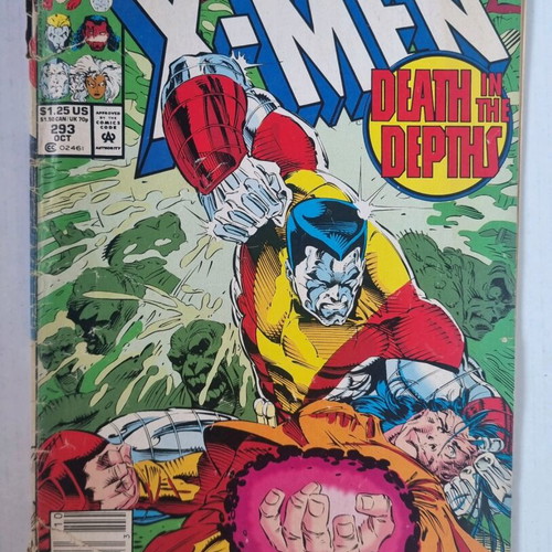 The Uncanny X-Men #293 used, detached cover