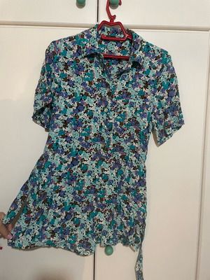 Zara one-piece like new, colorful, straight wide fit XS