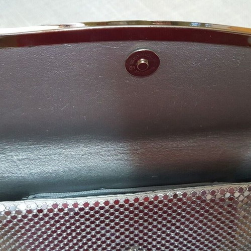 Vintage Clutch Bag 80s Used Metal Mesh